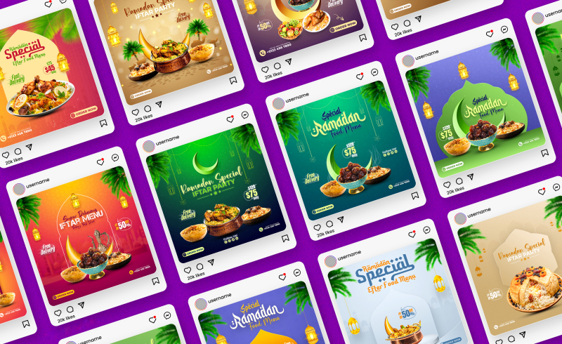Restaurant social media creatives