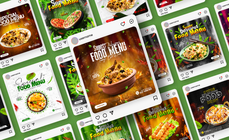 Restaurant social media creatives